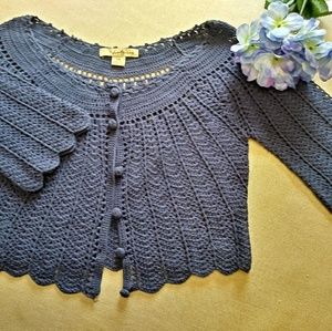 Twenty One Knitted Cropped Cape Cardigan